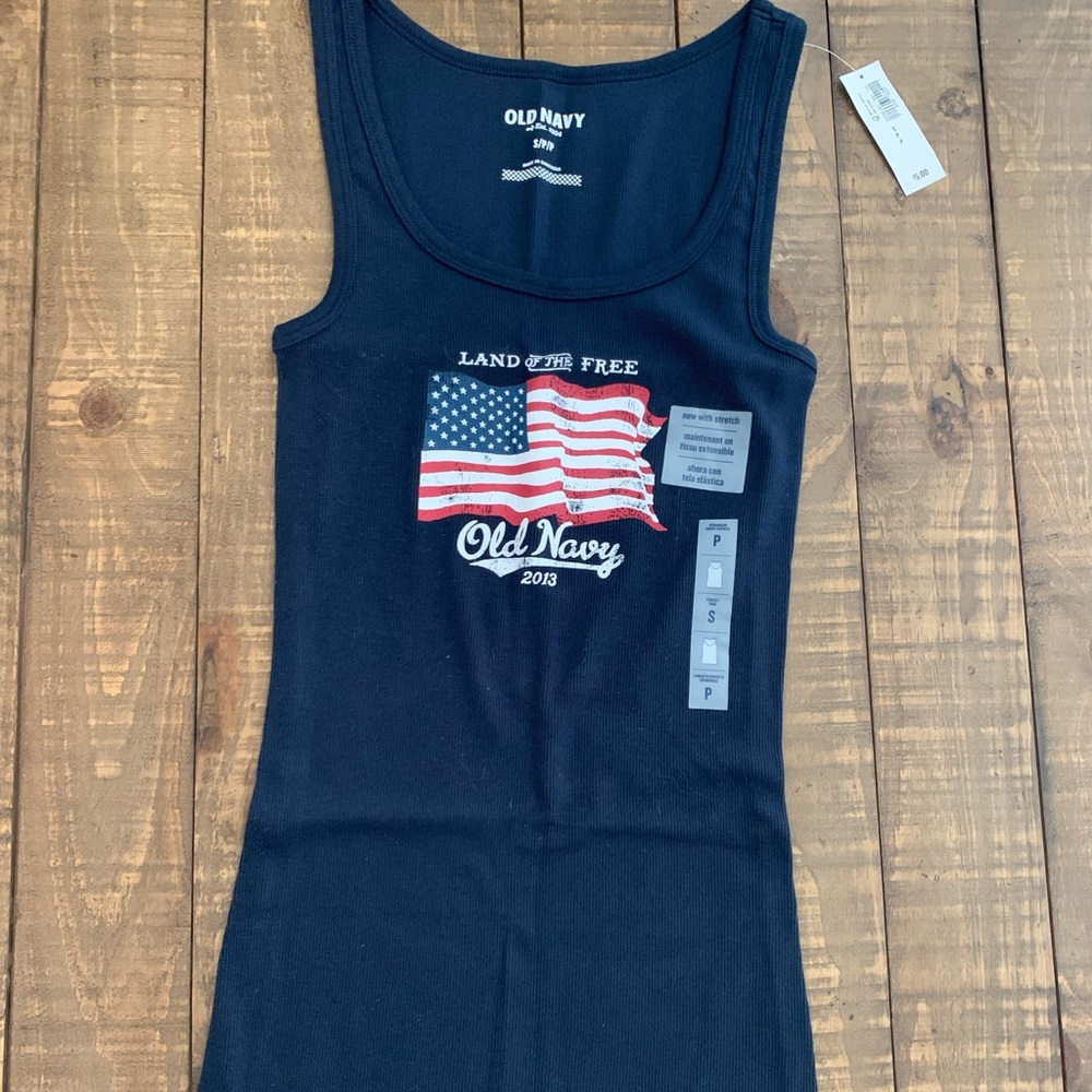 Old Navy American Flag Tank